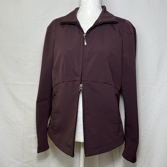 COLUMBIA Women’s XCQ Waist Length Fitted Burgundy Lightweight Jacket- Size Small - Picture 3 of 12